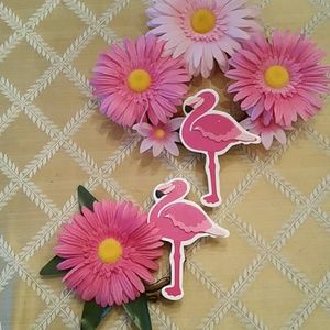 2 handmade  fun wreaths.